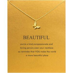Charming Friendship and Love Necklace with Message Card – Perfect Gift for Women